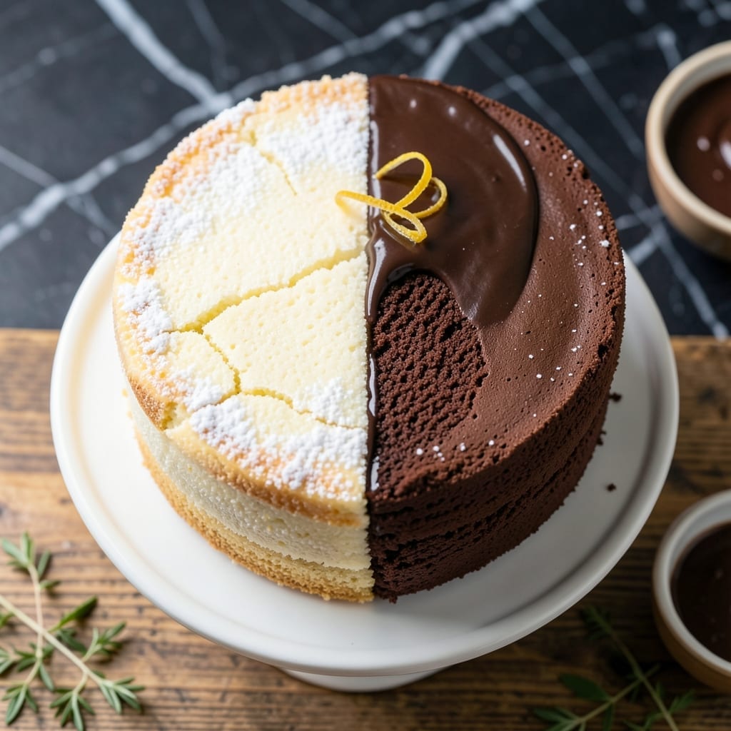 Half And Half Cake Recipe: Moist Layers With Perfect Balance