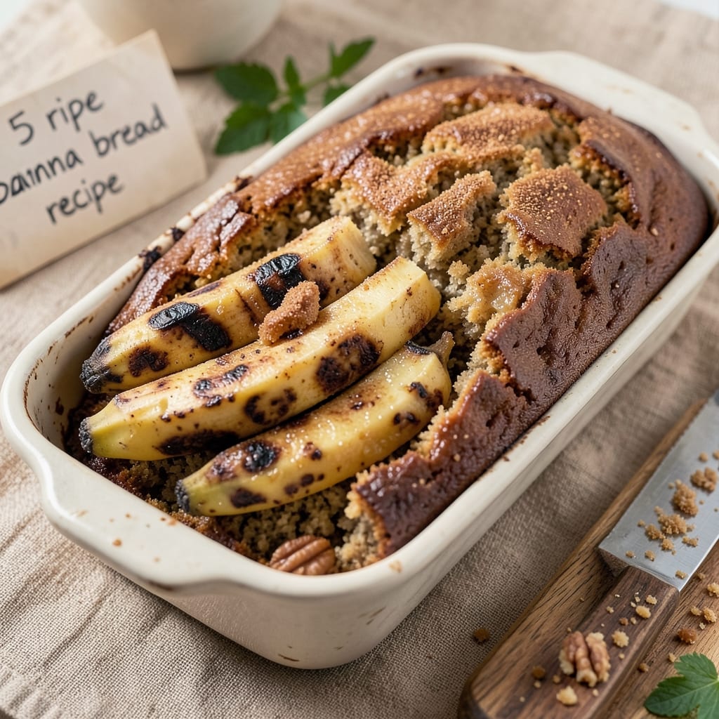 5 Ripe Banana Bread Recipe: Moist Spice-Packed Loaf With Warm Vanilla Swirls