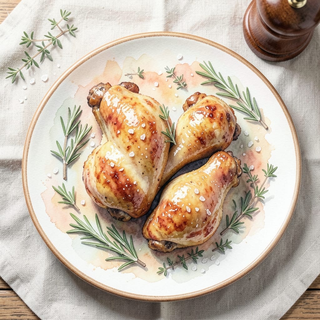 Recipe for Chicken Thighs and Drumsticks: Herb-Roasted to Golden Perfection
