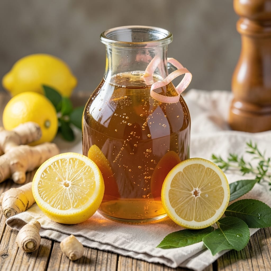 1 Gallon Lemon Ginger Mead Recipe: Honey-Infused Fermented Fizz
