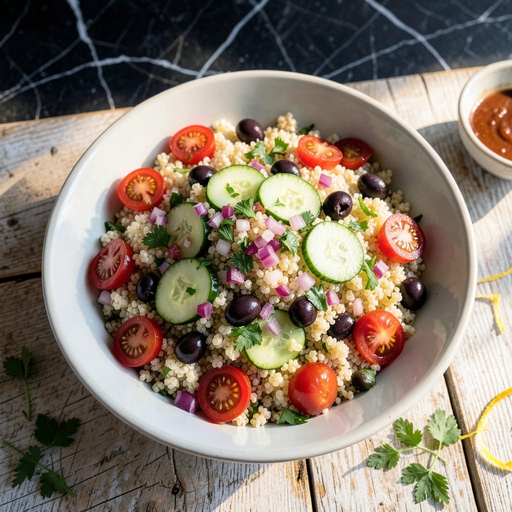 Jennifer Aniston Quinoa Salad Recipe: Bright Mediterranean Flavors in One Bowl