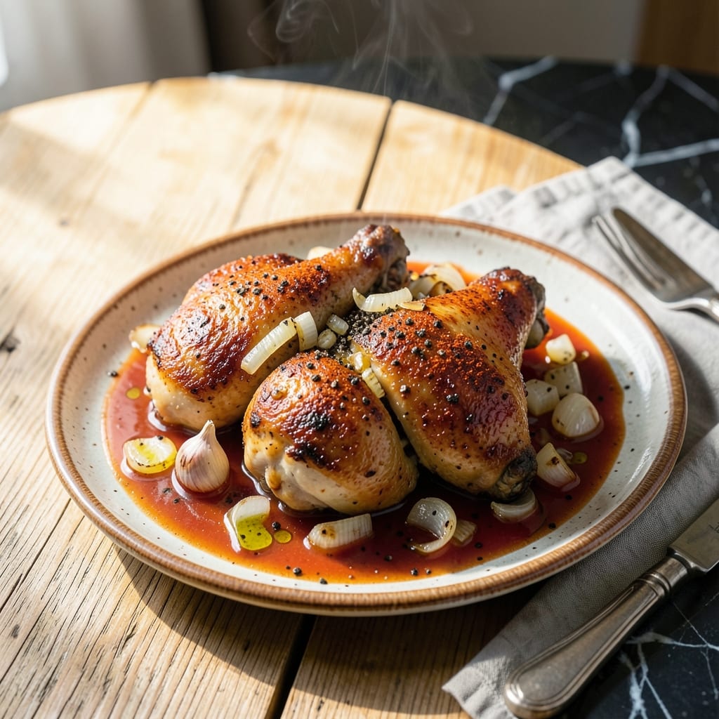 Albanian Chicken Recipe: Garlic and Paprika Infused Tradition