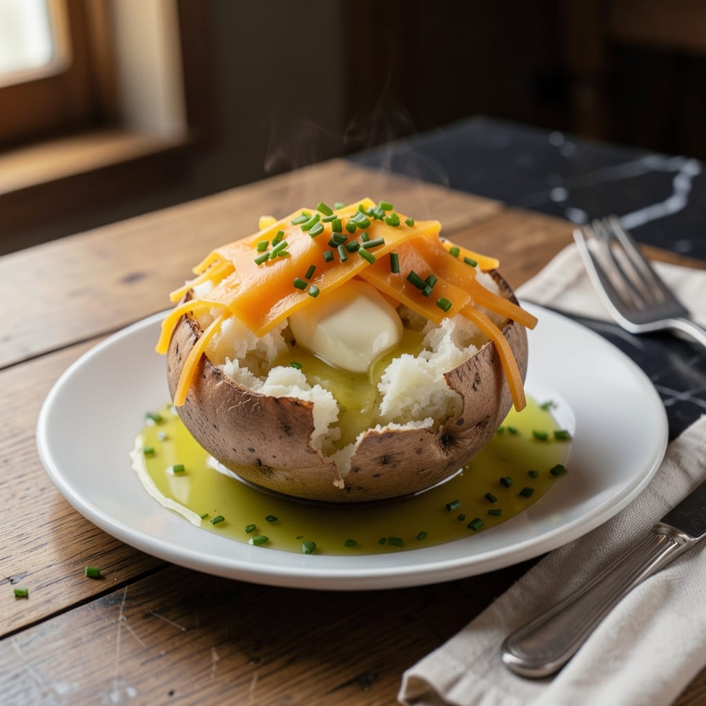 Red Lobster Baked Potato Recipe: Loaded With Cheese and Chives