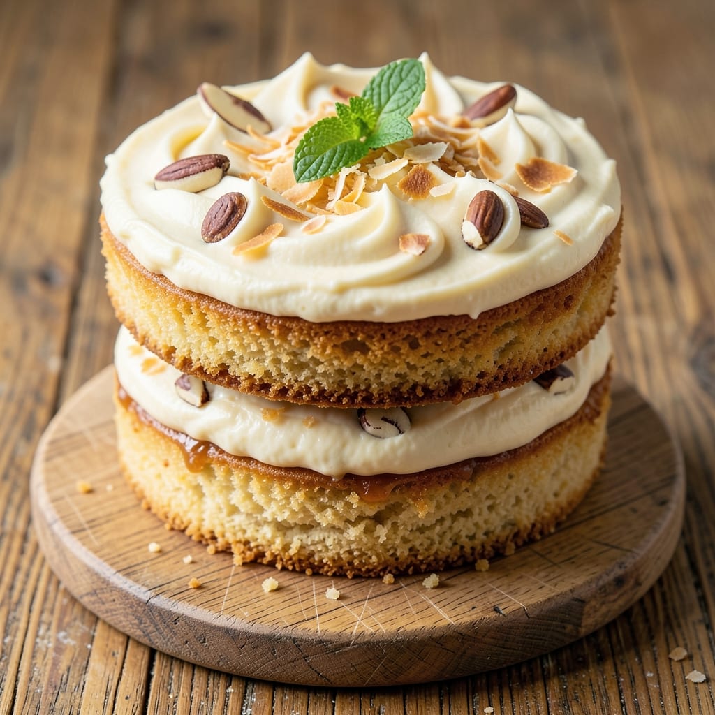 2 Layer Coconut Cake Recipe: Tropical Flavor Stacked With Crisp Fondant Crown
