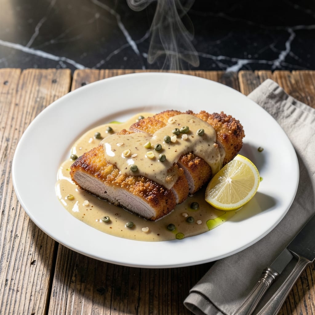 Pork Schnitzel Sauce Recipe: Tangy Lemon-Caper Pan Sauce