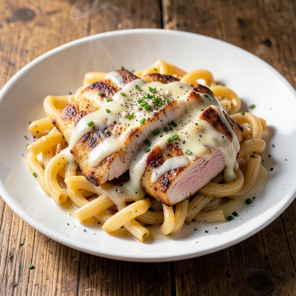 3 Cheese Chicken Cavatappi Recipe: Al Dente Pasta With Melty Gooey Cheese