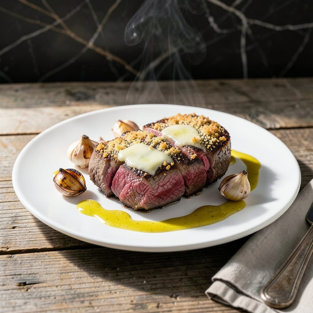 Parmesan Crusted Steak Recipe: Golden Crust with Melted Cheese Luxury
