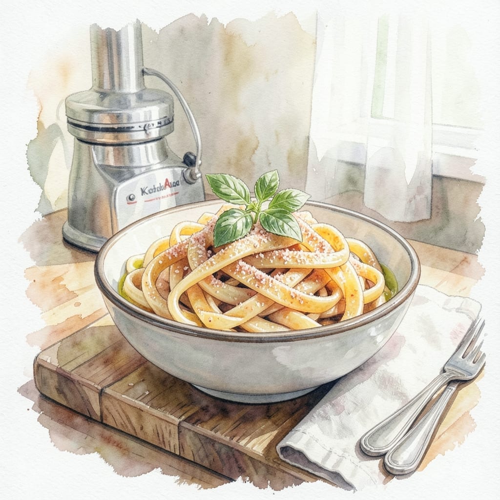 Pasta Recipe for KitchenAid Pasta Press: Fresh Homemade Noodles in Minutes