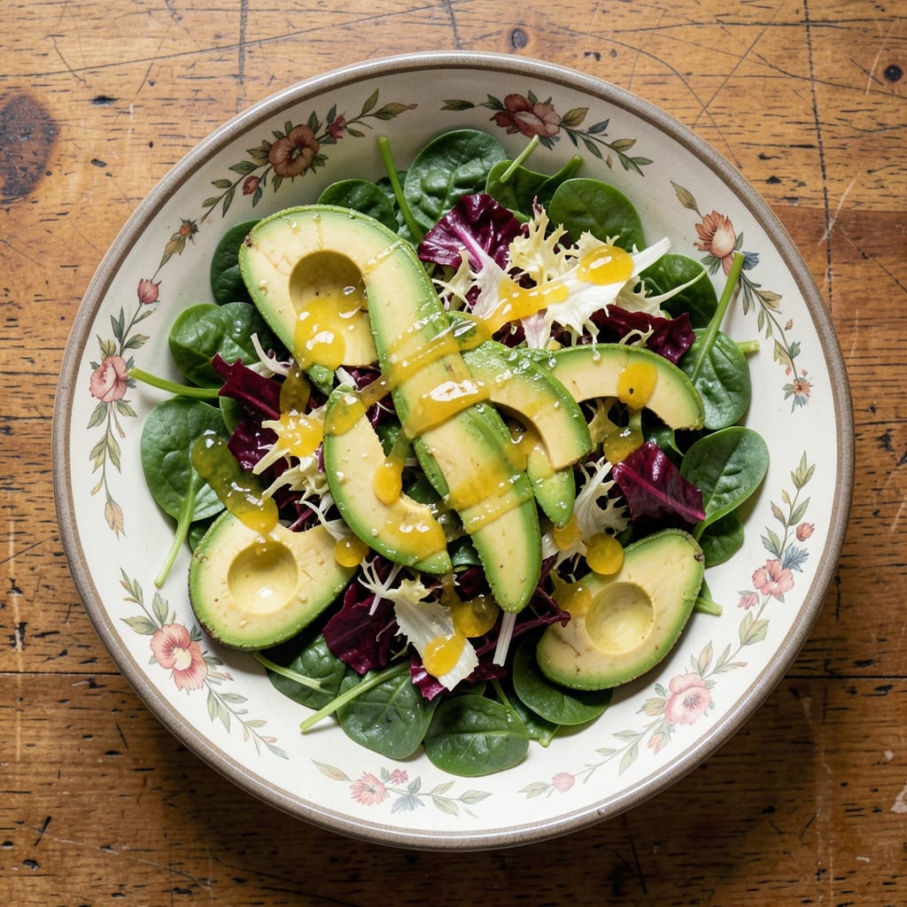 1910 Salad Recipe: Creamy Avocado and Citrus Twist