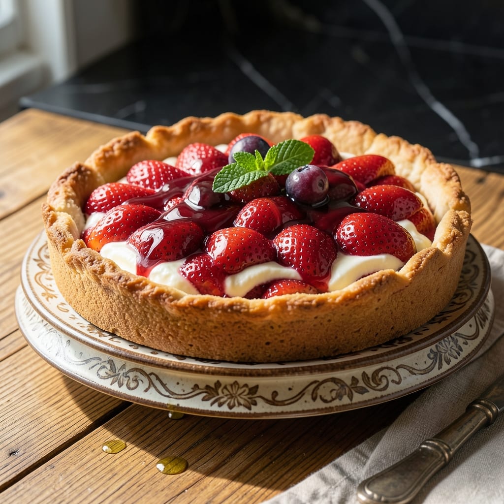 Monkeypod Strawberry Cream Pie Recipe: Tropical Twist on Classic Custard
