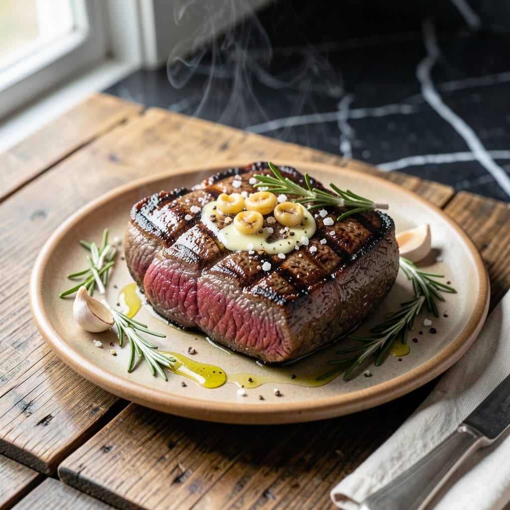 Broiled Ribeye Steak Recipe: Juicy Char With Garlic Butter Finish