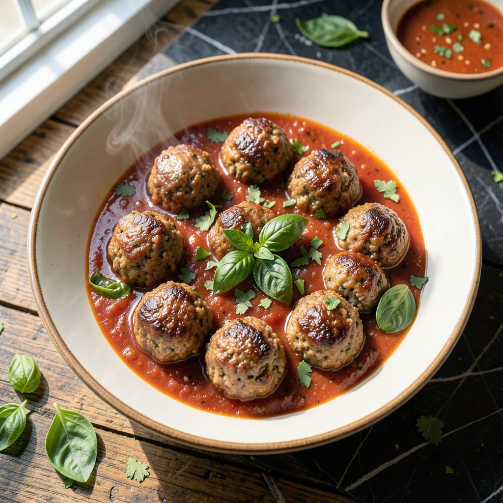 Joanna Gaines' Meatball Recipe: Herb Infused Homemade Comfort example with annotations
