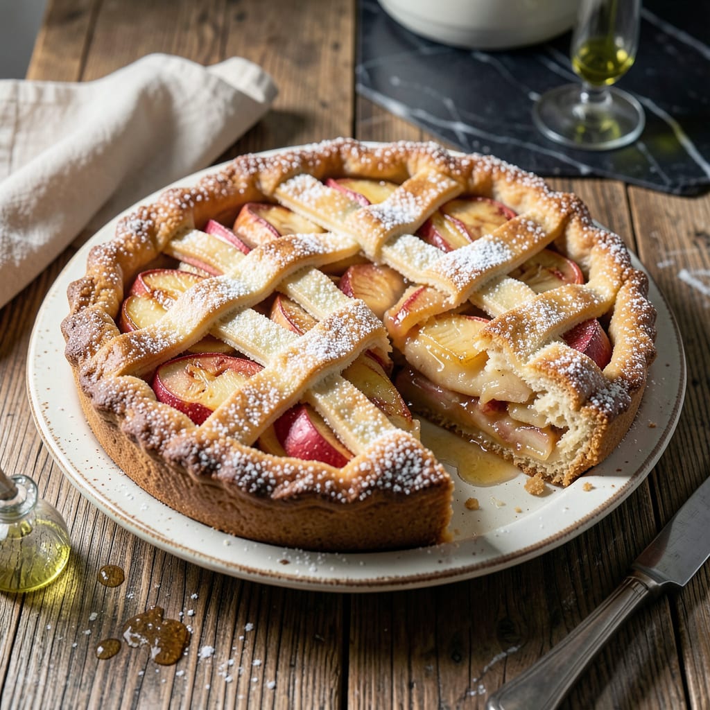 Complete Joy of Cooking Apple Pie Recipe: Buttery Lattice Over Spiced Filling overview image