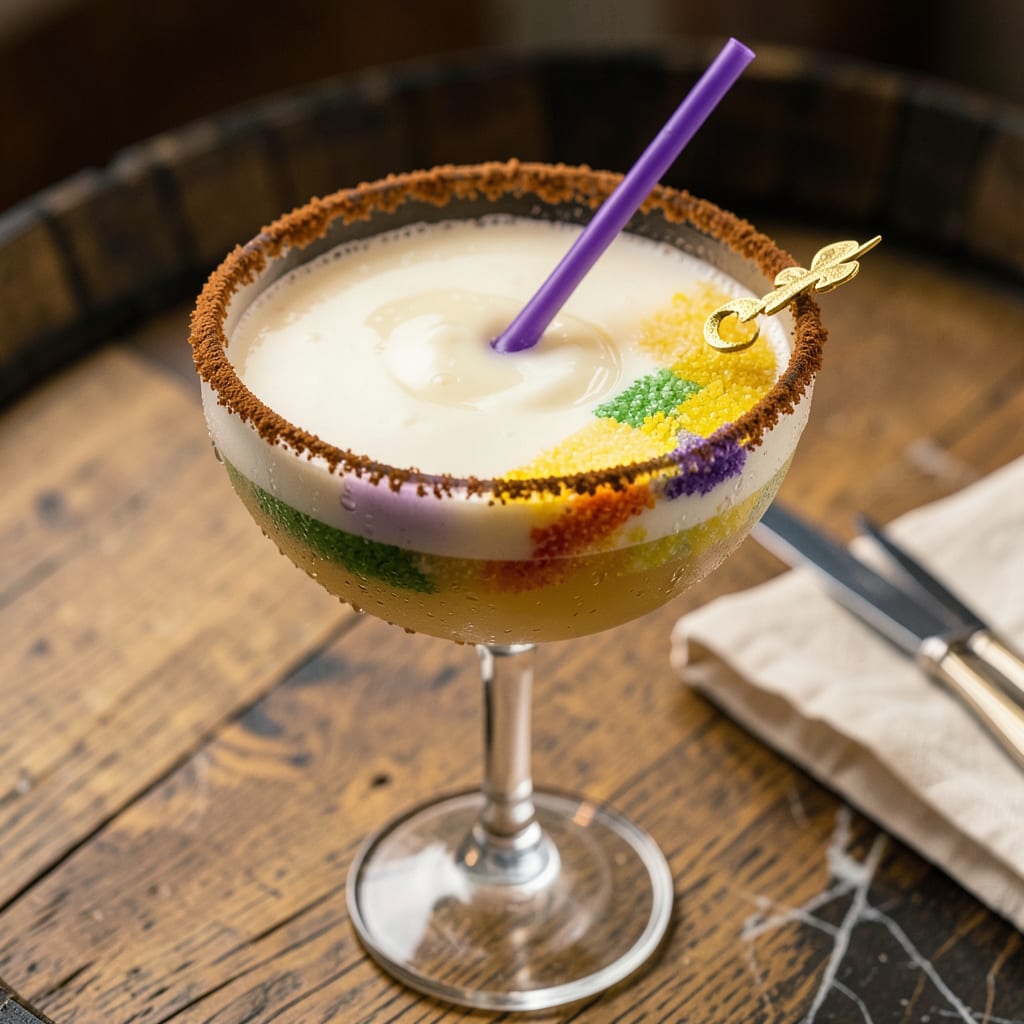King Cake Martini Recipe: Mardi Gras Festivity in a Glass