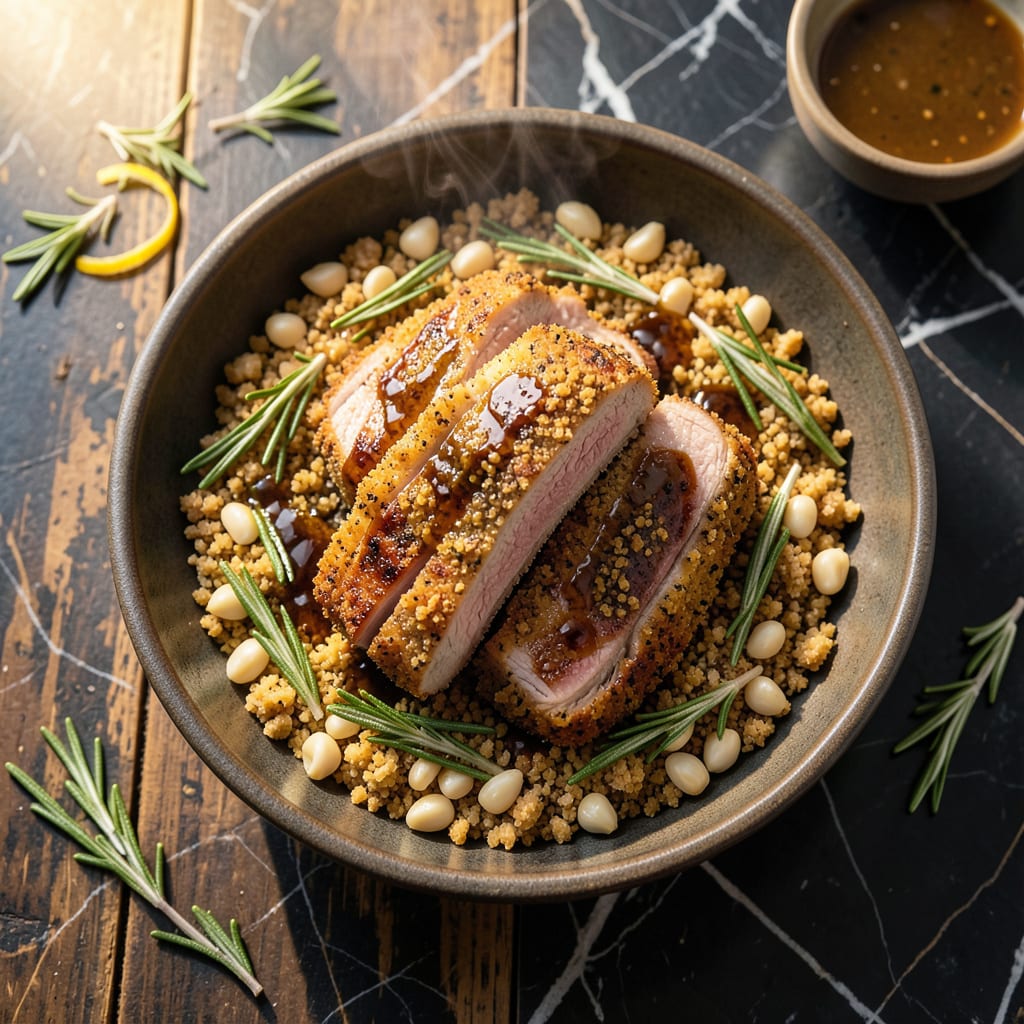Complete Pork Loin Chop Recipes: Garlic Rosemary Crusted Delight overview image