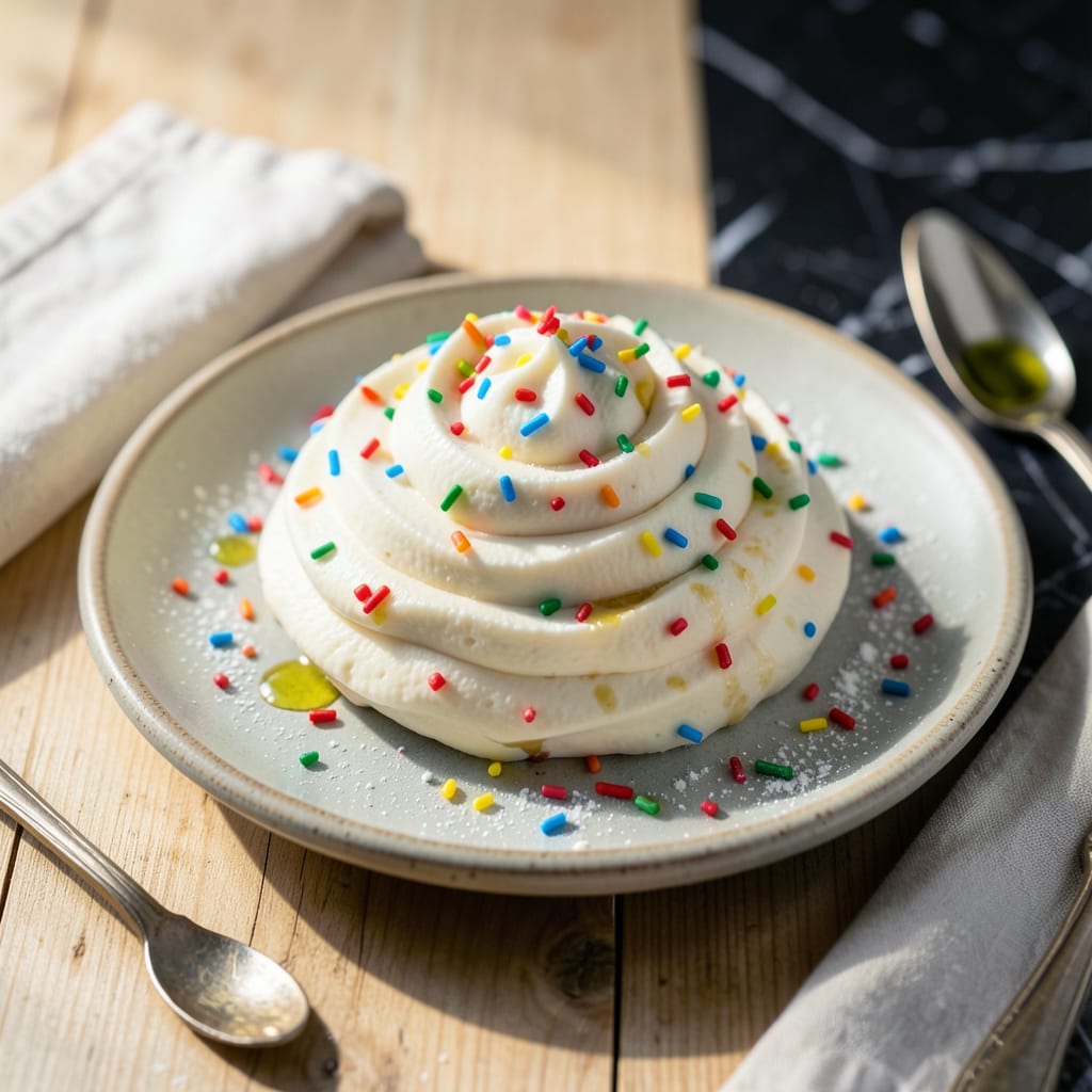 Sprinkles Buttercream Frosting Recipe: Pipeable Swirls of Colorful Sweetness illustration with key details