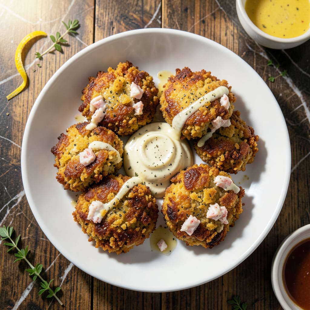 stove top stuffing crab cake recipe example with annotations
