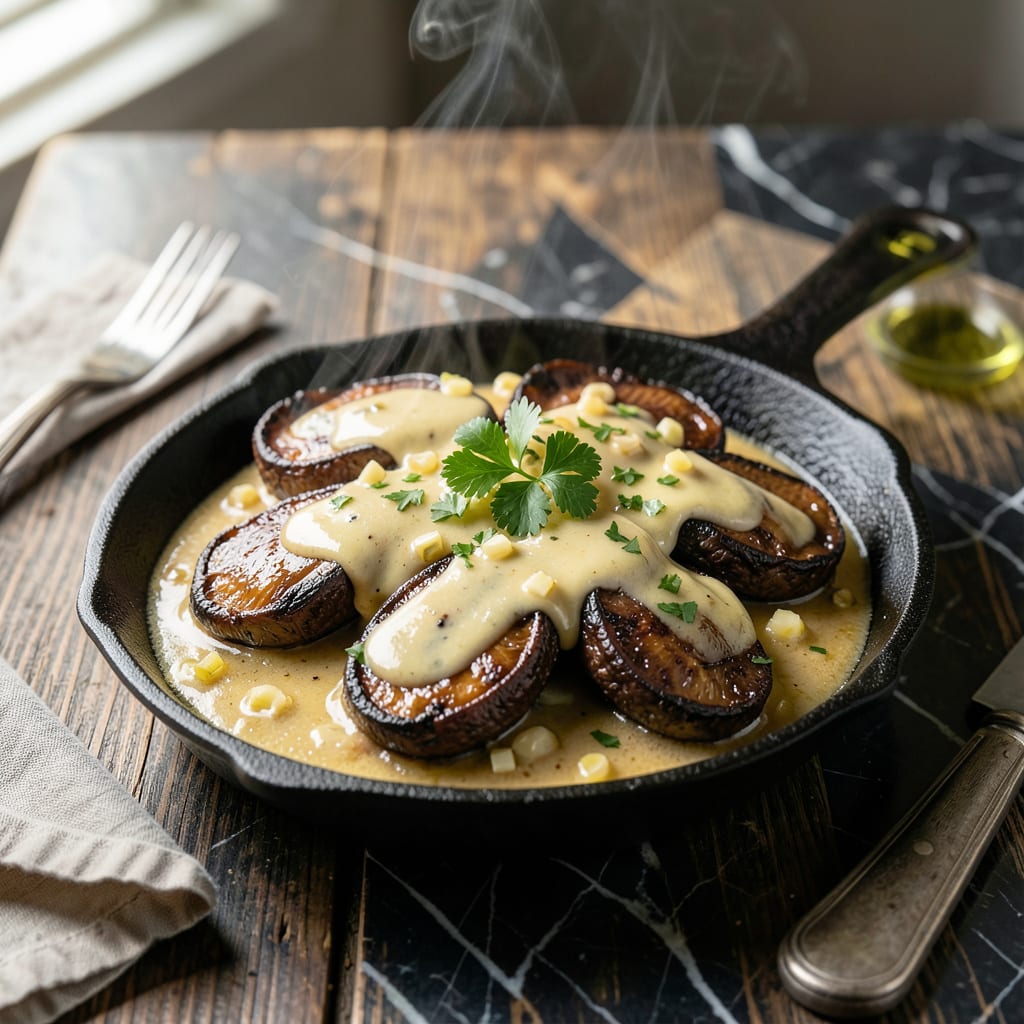Texas Roadhouse Portobello Mushroom Sauce Recipe: Rich Umami Drizzle for Steaks example with annotations